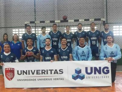 Equipe de Handebol Masculino da Universidade UNIVERITAS/UNG