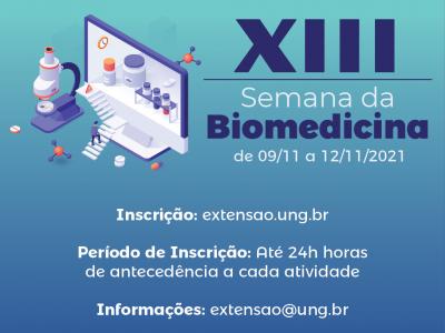 Semana da Biomedicina da UNG está com inscrições abertas